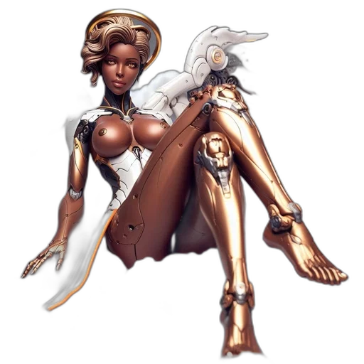 robot, staff, weapon, concept art transparent PNG cut-out