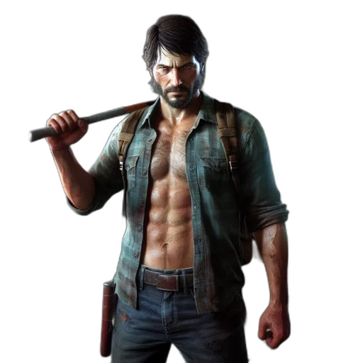 weapon, jacket, concept art, 3d render transparent PNG cut-out