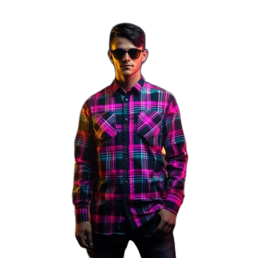 jacket, staff, face, robot transparent PNG cut-out