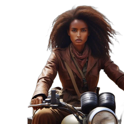 hair, jacket, photorealistic, concept art transparent PNG cut-out