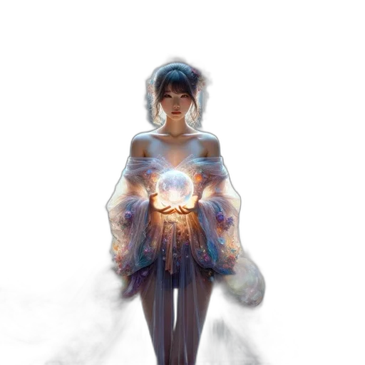 dress, jewelry, staff, robot transparent PNG cut-out