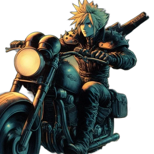 weapon, comic book art, concept art, cyberpunk transparent PNG cut-out