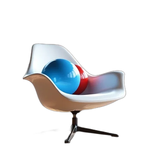 furniture, hair, 3d render, photorealistic transparent PNG cut-out
