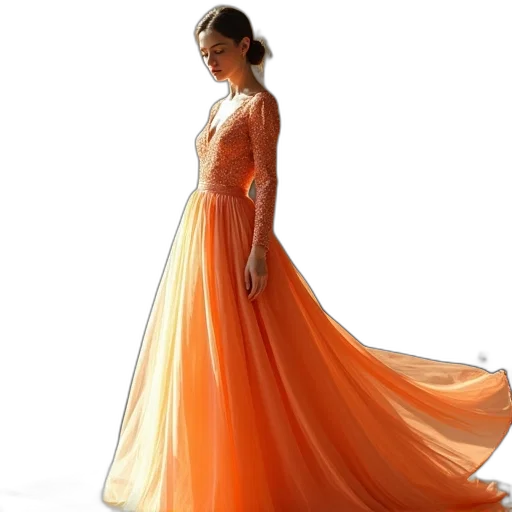 dress, jewelry, photorealistic, concept art transparent PNG cut-out