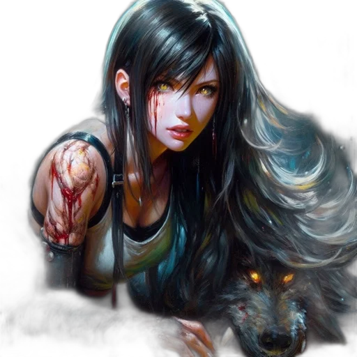 fantasy art, photorealistic, concept art, cyberpunk transparent PNG cut-out