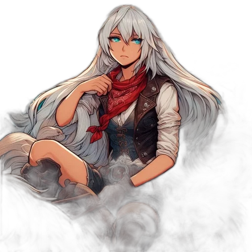 dragon, sword, staff, dress transparent PNG cut-out