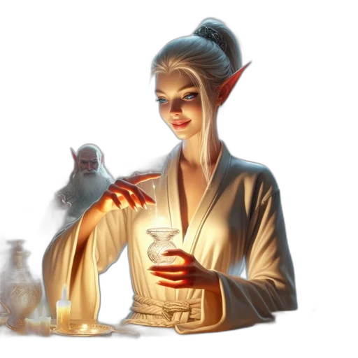 staff, concept art, fantasy art, 3d render transparent PNG cut-out