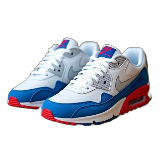 shoes, 3d render, vaporwave, pair transparent PNG cut-out