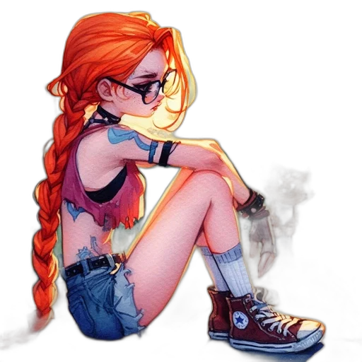 pixel art, comic book art, cartoon, anime transparent PNG cut-out