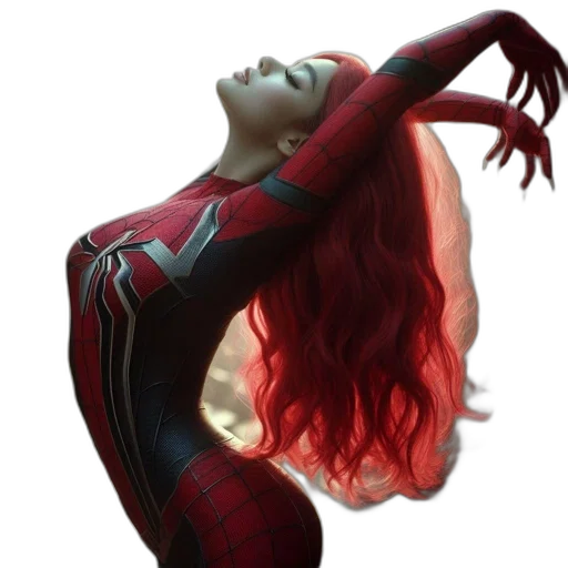 hair, concept art, 3d render, comic book art transparent PNG cut-out