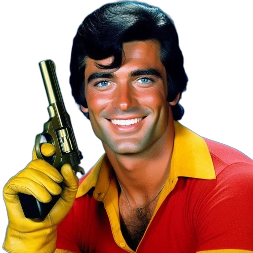 weapon, jacket, face, staff transparent PNG cut-out