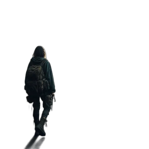 jacket, weapon, concept art, cyberpunk transparent PNG cut-out