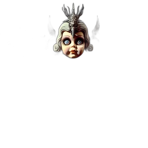 mask, face, crown, creature transparent PNG cut-out