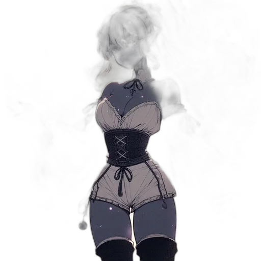 dress, robot, mask, staff transparent PNG cut-out