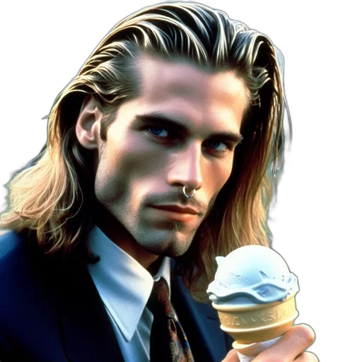 food, face, vaporwave, photorealistic transparent PNG cut-out