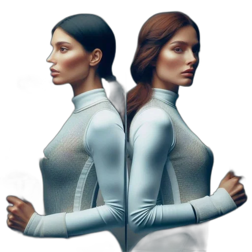 jacket, dress, robot, concept art transparent PNG cut-out