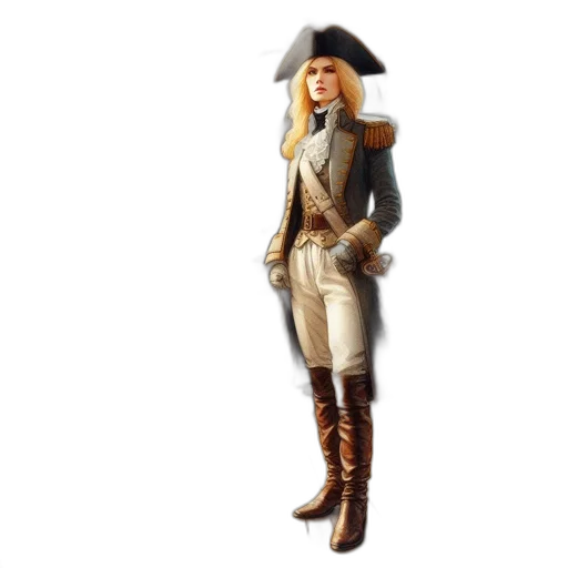 jacket, staff, hat, 3d render transparent PNG cut-out