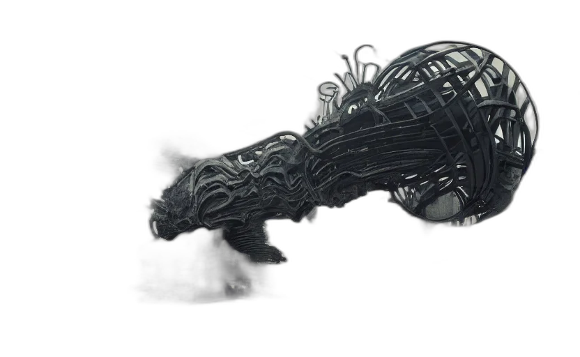 dragon, weapon, hair, creature transparent PNG cut-out