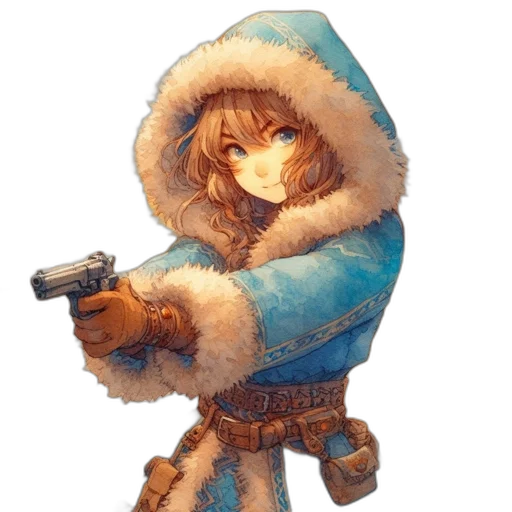 jacket, weapon, staff, animal transparent PNG cut-out