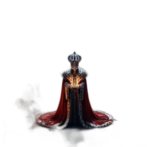 crown, sword, staff, dragon transparent PNG cut-out