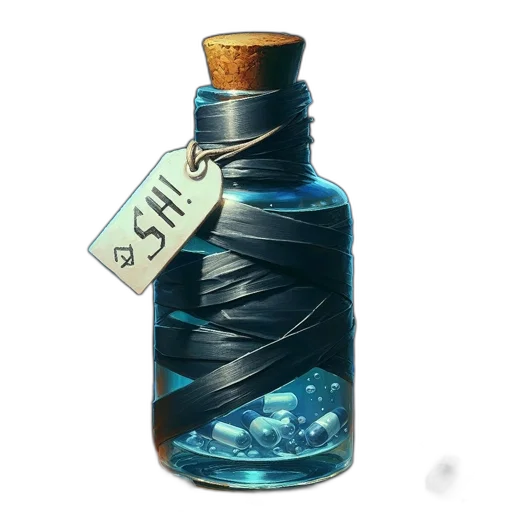 bottle, dress, crown, jacket transparent PNG cut-out