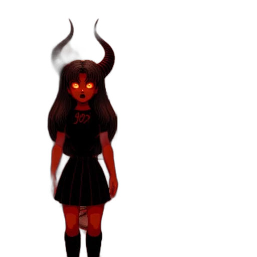 mask, creature, staff, dress transparent PNG cut-out