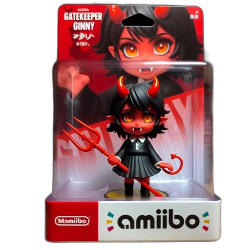 concept art, red, amiibo, figure transparent PNG cut-out