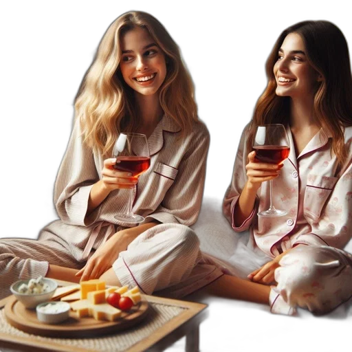 photorealistic, two, women, sit transparent PNG cut-out