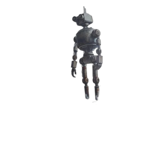 robot, weapon, staff, hat transparent PNG cut-out
