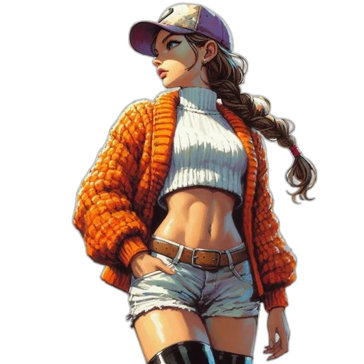 jacket, hat, concept art, pixel art transparent PNG cut-out