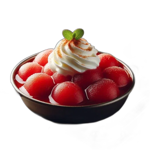 food, crown, 3d render, photorealistic transparent PNG cut-out