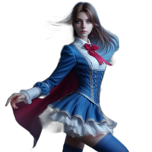 dress, jacket, fantasy art, concept art transparent PNG cut-out
