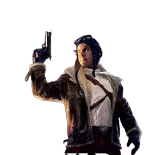 jacket, weapon, staff, concept art transparent PNG cut-out