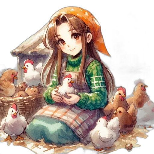 animal, food, pixel art, fantasy art transparent PNG cut-out
