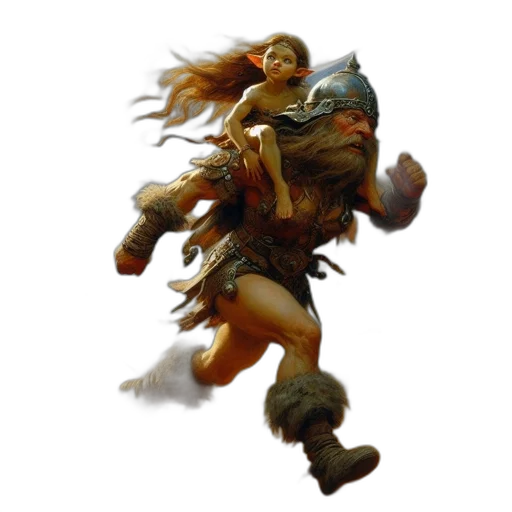 creature, dragon, staff, weapon transparent PNG cut-out