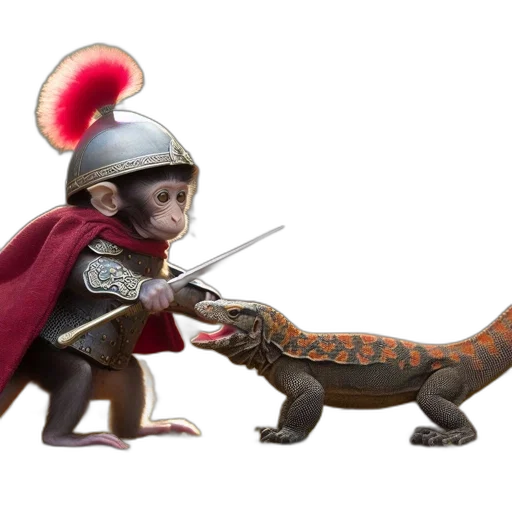 dragon, animal, creature, staff transparent PNG cut-out