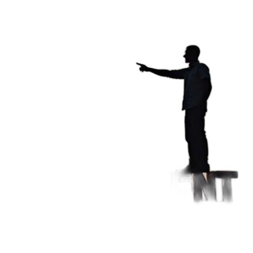 staff, jacket, weapon, robot transparent PNG cut-out