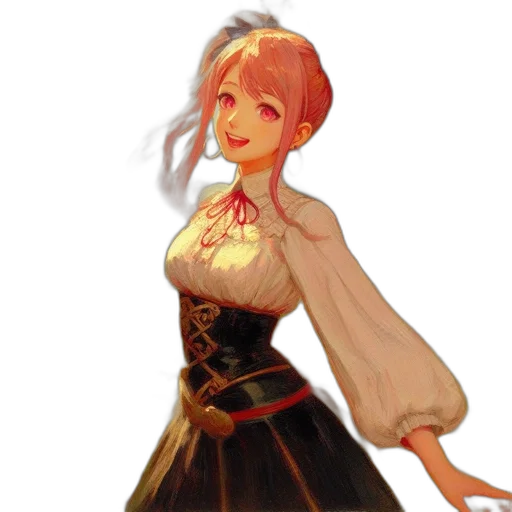 dress, staff, crown, face transparent PNG cut-out