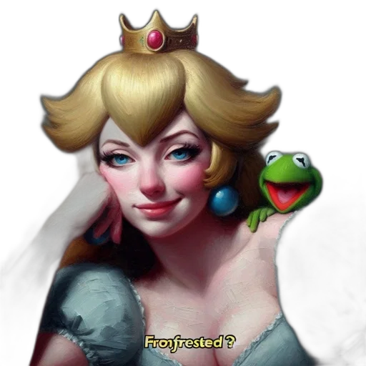 crown, face, dress, concept art transparent PNG cut-out