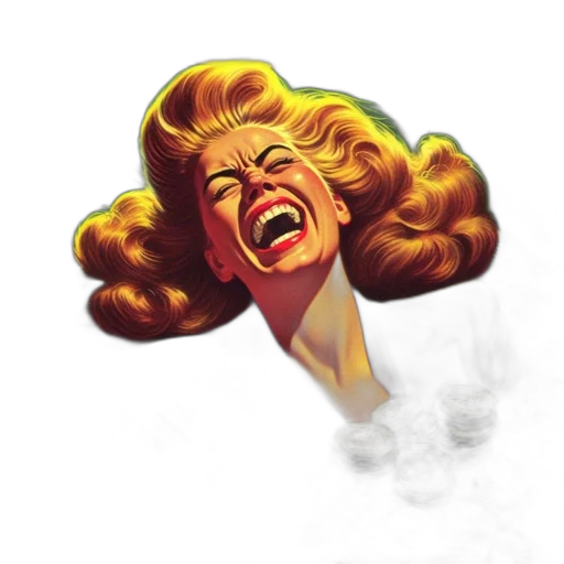 hair, face, umbrella, concept art transparent PNG cut-out