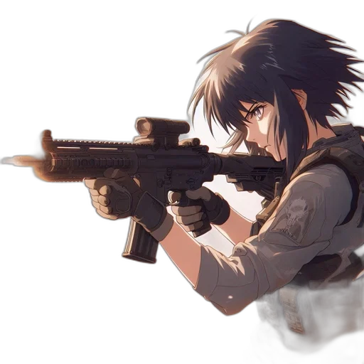 weapon, anime, concept art, pixel art transparent PNG cut-out