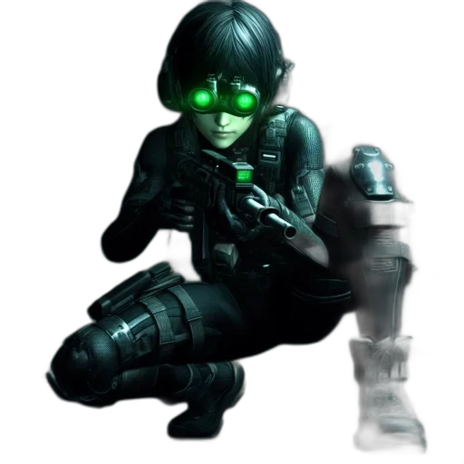 robot, weapon, creature, face transparent PNG cut-out