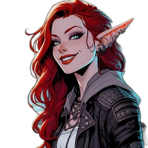 comic book art, fantasy art, concept art, cartoon transparent PNG cut-out