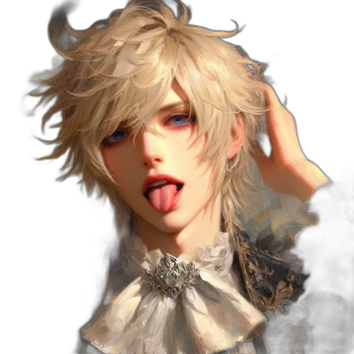face, dragon, hair, photorealistic transparent PNG cut-out