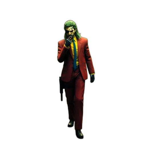 staff, mask, creature, jacket transparent PNG cut-out