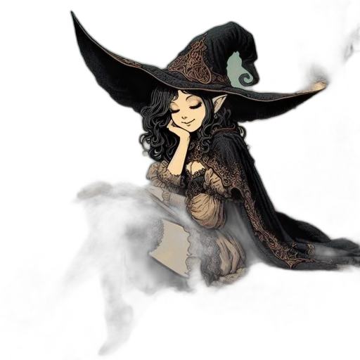 hat, staff, mask, dragon transparent PNG cut-out
