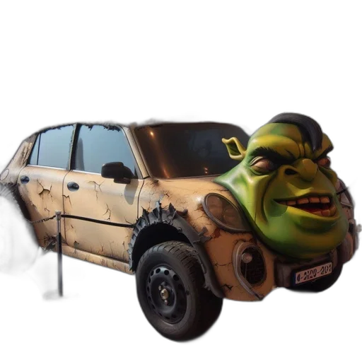 car, animal, creature, face transparent PNG cut-out