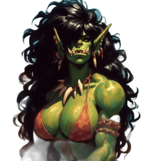 face, fantasy art, concept art, comic book art transparent PNG cut-out