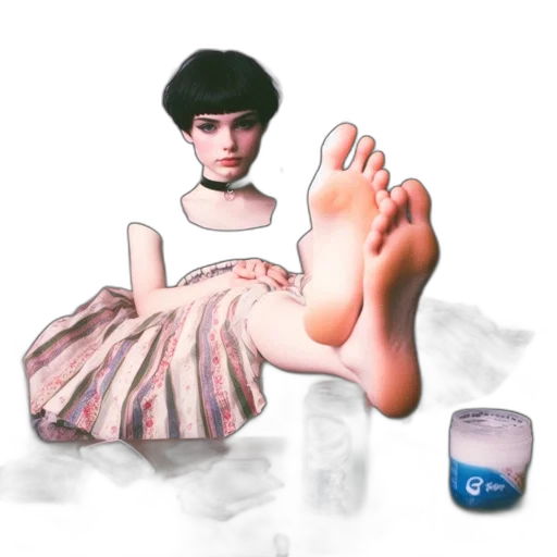 shoes, dress, robot, photorealistic transparent PNG cut-out