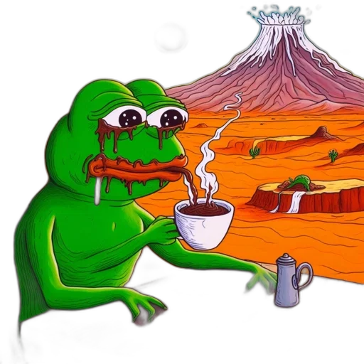dragon, food, concept art, vaporwave transparent PNG cut-out